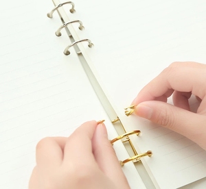 DIY Fotoalbum Ringbanden Boek Kalender Ronde Cirkel 0,5-Inch Rug A5 Metaal 3-Ring Bindringen Kammen Losbladige Binder - Product Image 4