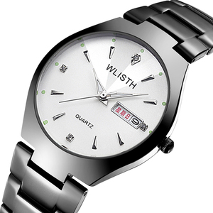 <span class=keywords><strong>Tik</strong></span> Tok Europe et États-Unis <span class=keywords><strong>2022</strong></span> Nouvelle tendance mode Vibrato Couple avec la même montre en alliage noir et blanc avec quartz - Product Image 2