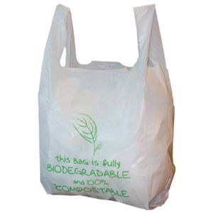 Sac fourre-tout d'épicerie réutilisable écologique et durable plastique fécule de maïs biodégradable recyclable - Product Image 6