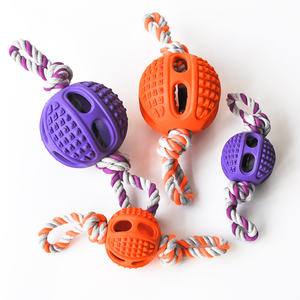 Toptan dayanıklı çiğnemek geçirmez Hollow Pet oyuncaklar gıcırtılı top interaktif eğitim oyuncaklar - Product Image 1