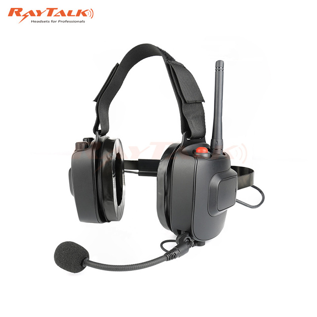 Adjustable Racing Headset with 3.5mm Interface Built-In Two-Way Radio and Noise Cancelling Microphone for Phones