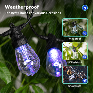 Yaiyan 50ft Đèn dây ngoài trời, dẫn (<span class=keywords><strong>Light</strong></span> Emitting Diode) thiết bị chiếu sáng, IP65 không thấm nước, chúng tôi cắm - Product Image 4