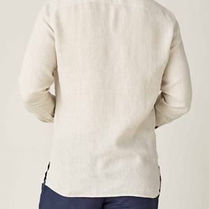 T-shirt à manches courtes ample en lin 100% personnalisé pour homme, chemise de plage pour homme, chemise en lin pour homme - Product Image 5