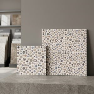Carreaux de sol en céramique numérique Matt 300x300mm en relief Punch Designer 400x400 40x40 30x30 Carreau émaillé en porcelaine de stationnement - Product Image 3