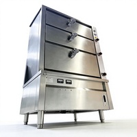 Armoire vapeur à trois portes en acier inoxydable de qualité supérieure pour les gares, les points de restauration en bord de route et les services de traiteur