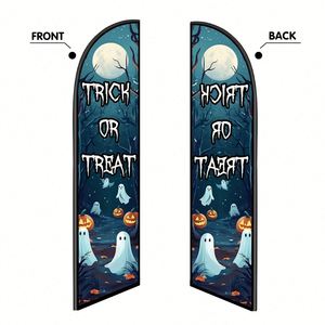 2.5*11.5 FT Halloween Feather <b>Flags</b> Beach <b>Flag</b> for Beach Party and Advertising Promotions - Product Image 3