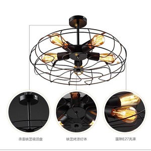 Lampes à <span class=keywords><strong>Ventilateur</strong></span> Zhongshan, Salon, Salle à Manger, Lustres Minimalistes Rétro, Anciennes, Nostalgiques, Éclairage pour Séjour - Product Image 4