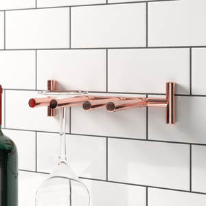 Estante para copas de vino montado en la pared, soporte de almacenamiento enfriador para vino, whisky, cerveza en Bar u Hotel, fabricado por Barware Supplier - Product Image 2