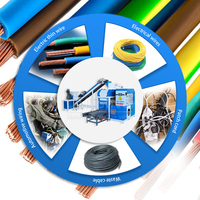 Ligne complète de recyclage de câbles tout-en-un LX-300B Granulateur de cuivre Broyeur LS-180 Système de traitement des déchets de fils
