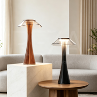 Lampe de table sans fil à taille étroite, rechargeable, LED, à intensité variable, pour hôtels et restaurants, vente en gros d'usine, commande en gros