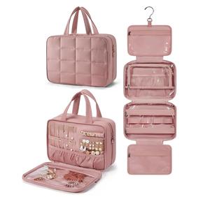 Organizador de Joyas, Bolsa de Maquillaje Acolchada, Bolsa de Aseo Colgante para Viajes, para Artículos de Aseo - Product Image 3