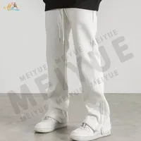 Pantalones de jogging personalizados para hombre, chándal informal de talla grande, acampanados