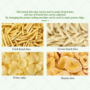 Ligne de production industrielle de frites de pommes de terre françaises, flocons de pommes de terre frites, machine à fabriquer des chips de pommes de terre congelées - Product Image 6