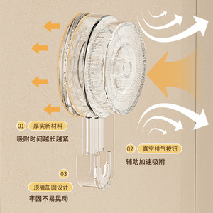 Transparent Pet Bathroom Shelf With <b>Suction</b> <b>Cup</b> Wall Mounted Storage Rack For Washbasin Organizer - Product Image 3