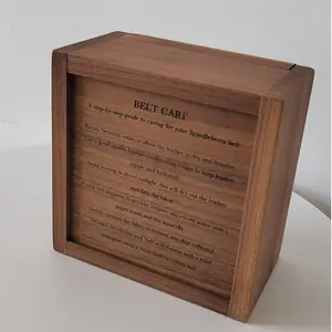 Custom Luxury Walnut Wood Packing Box Wooden Gift Box