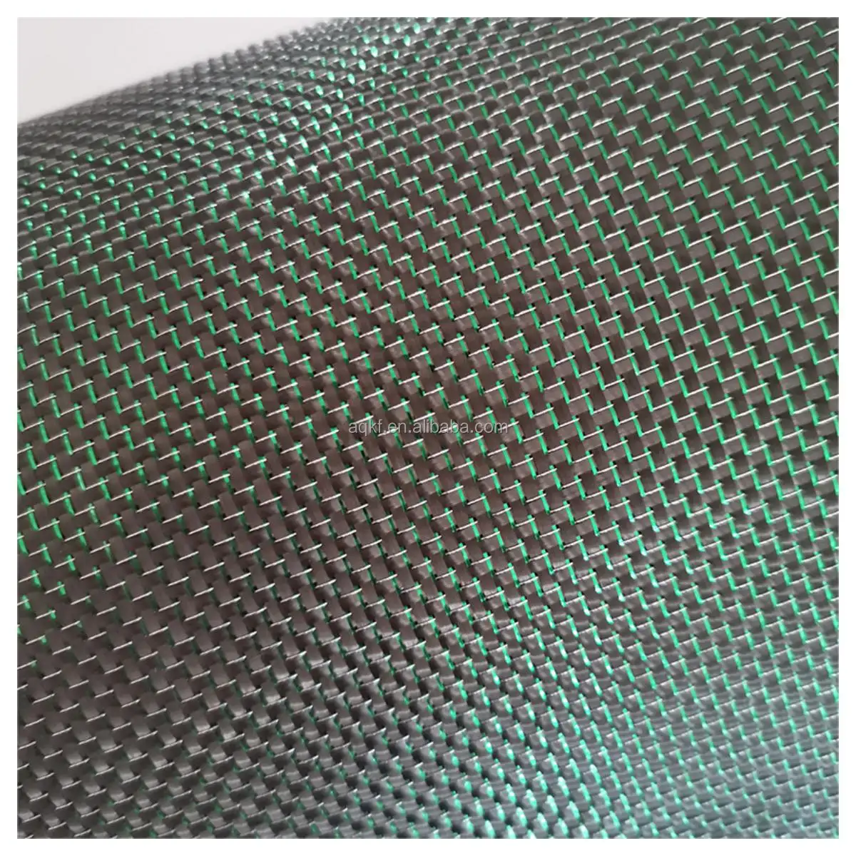 3K240G Green Silver Double Silk Plain DIY automotive interior carbon fiber fabric