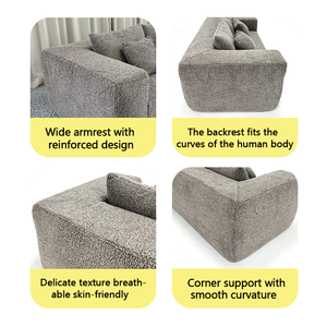 Sofá de Esponja de Alta Densidad Comprimida, Alta Resiliencia, Cómodo para Estar Sentado Durante Mucho Tiempo - Product Image 6