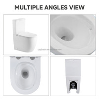 WC en céramique Yingjie à raccordement direct, chasse d'eau Tornado, 635x380x830mm, siphon en P 180mm, CE, pour projets de salles de bain scolaires, vente en gros