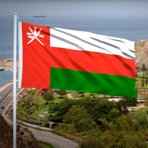 Gahumi, impresión duradera, Bandera Nacional personalizada, banderas promocionales de Omán de doble cara, logotipo personalizado - Product Image 5