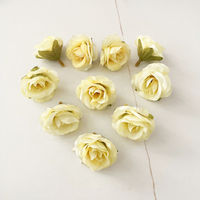 Mini-têtes de roses artificielles en soie vintage de 3 cm, petites roses idéales pour les bouquets de mariage, les projets de bricolage et les décorations de fêtes à domicile
