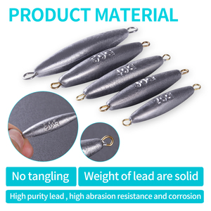 TOPIND Material ABS de alta calidad, plomos de pesca de latón directo y pesas giratorios de plomo recubiertos - Product Image 5