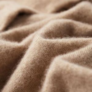Automne et hiver hommes laine à capuche Logo personnalisé chaud haute qualité cachemire tricot épais col rond hommes chaud décontracté laine à capuche - Product Image 4