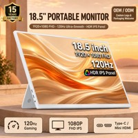 Moniteur externe portable USB-C 18,5 pouces Plug and Play 120Hz 1080P IPS HDR, deuxième écran, vente en gros usine