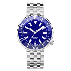Venta al por mayor, 1 unidad, logotipo personalizado, gran cantidad, bajo pedido, <span class=keywords><strong>1000m</strong></span>, nh35, Puck, mecánico, automático, buceo, reloj de acero, hombre, a la venta - Product Image 1