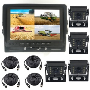 Hệ Thống Camera Dự Phòng Xe Tải Xe Buýt Xe Tải Xe Buýt Hạng Nặng Màn Hình Gương Xe Bốn Bánh 4CH AHD 720P 1080P PAL NTSC - Product Image 1