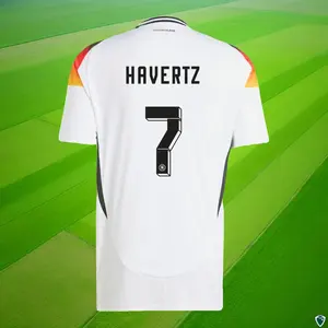 24 25 HAVERTZ MUSIALAเสื้อฟุตบอล 2024 ยูโรคัพGermanyysทีมชาติเสื้อฟุตบอล 2025 เด็กชุดชุดHome Awayสีม่วง