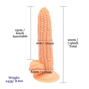 Gros Couple Sex Toys Fruits Maïs Forme Cristal Clair <span class=keywords><strong>Gode</strong></span> Long Et Énorme Dick Gelée <span class=keywords><strong>Gode</strong></span> Réaliste Pour Les Femmes - Product Image 6