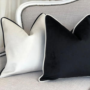 <span class=keywords><strong>Amazoo</strong></span> offre spéciale, housse de coussin en velours noir de luxe, décoration de la maison, taie d'oreiller blanche, canapé, macramé, taie d'oreiller - Product Image 1
