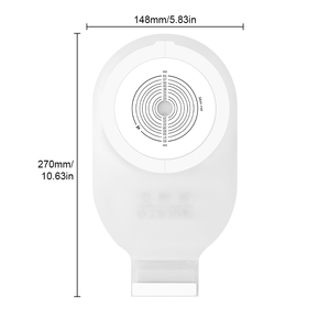 Zodelo Consumíveis Médicos Bolsa de Ostomia Colostomia Descartável de Peça Única 25-65mm Desenvolvida Internamente Cuidados com Estoma CE - Product Image 2