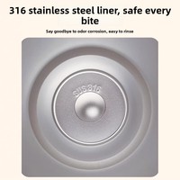 Thermos de haute qualité en acier inoxydable 316, grande capacité, avec ventouse, pour utilisation en voiture