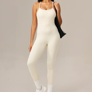 RUIQUWIN-Para Mujer, Mono Deportivo sin Mangas con Tirantes y Cuello Halter, Mono de Yoga Transpirable de Secado Rápido, Diseño sin Espalda, Longitud Completa - Product Image 2