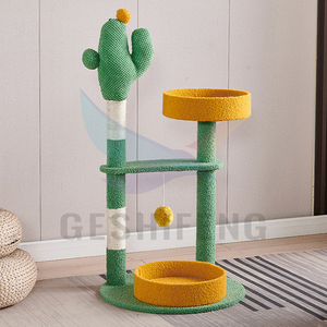 2024 Wholesale New Eco-Friendly Cactus Shape <strong>Cat</strong> <strong>Climbing</strong> Tree Carton Packing <strong>Cat</strong> Scratching Sleeping House <strong>Frame</strong> - Product Image 3
