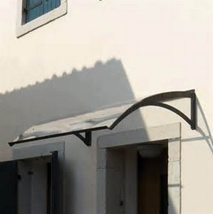Auvent de porte fenêtre avec UV de taille 80x120cm <span class=keywords><strong>abri</strong></span> pour couverture de pluie arrière porche ombrage extérieur - Product Image 5