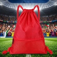 Hochwertiger Sport-Kordelzugrucksack für Herren, Wasserdichte Schwimm- und Sporttasche, Leichter Zugschnur-Sportbeutel für Schwimmen und Fußball