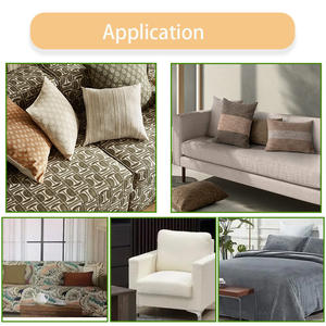 Tissu d'ameublement en velours velouté doré imprimé, résistant aux taches, 200-370 g/m², pour canapé - Product Image 6