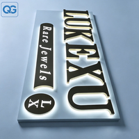 Logo 3D rétroéclairé, éclairage LED extérieur, lettres 3D LED pour enseignes commerciales, publicité extérieure/intérieure