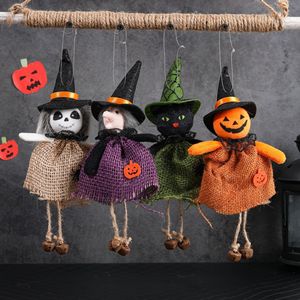 Modernos Adornos Colgantes <span class=keywords><strong>de</strong></span> Calabaza y Bruja para Halloween, Decoración para Jardín, Fiesta, <span class=keywords><strong>Casa</strong></span> Embrujada y Patio - Product Image 1