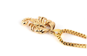 Colliers Hip hop <span class=keywords><strong>Rock</strong></span> pour hommes, pendentif Animal en acier inoxydable, <span class=keywords><strong>Scorpion</strong></span>, chaîne en or, pendentif pour hommes, bijoux de mode - Product Image 4