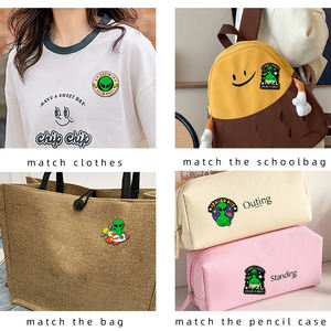 面白くて可愛いエイリアンをテーマにした亜鉛合金エナメルピン - 衣類/バッグの装飾や宇宙ファンのコレクションに最適なデザインのエイリアンバッジ - Product Image 3