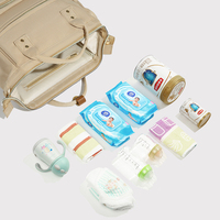 Sac à dos à grande capacité, portable, durable, réutilisable, multi-poches, élégant, sac à langer pour maman