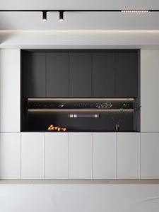 แผงไม้แบบขยายได้ทันสมัยสำหรับห้องนั่งเล่นห้องครัวโรงแรมห้องโถงบ้านบาร์เฟอร์นิเจอร์ที่เก็บของ - Product Image 2