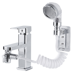Estensore del rubinetto del lavandino con soffione doccia portatile 3 modalità di regolazione dello spruzzatore attacco a prova di schizzi <span class=keywords><strong>per</strong></span> il lavaggio dei capelli animali - Product Image 1