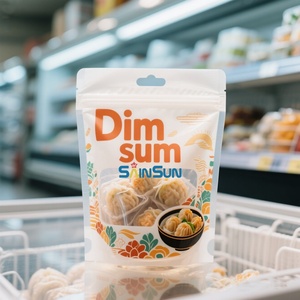 Sacs d'emballage personnalisés en plastique à fond plat pour moules, poissons, fruits de mer, aliments congelés - Product Image 3