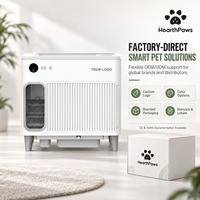 OEM/ODM CE RoHS Bac à litière pour chat automatique autonettoyant avec contrôle par application et désodorisation 750x500x710mm pour usage domestique