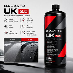 C.QUARTZ UK 3.0 เคลือบเซรามิกสำหรับรถยนต์ นาโนเซรามิกปกป้องสีรถ เงางาม ป้องกันรอยขีดข่วน ป้องกันสารเคมี - Product Image 4