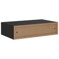 REMA Étagères murales modernes à tiroirs 2 pièces Noir 40x23.5x10cm MDF